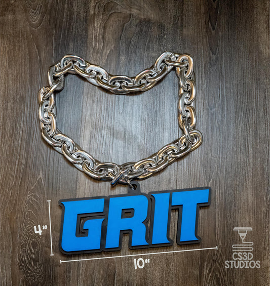 Detroit Lions GRIT Fan Chain: Oversized Team Spirit Necklace