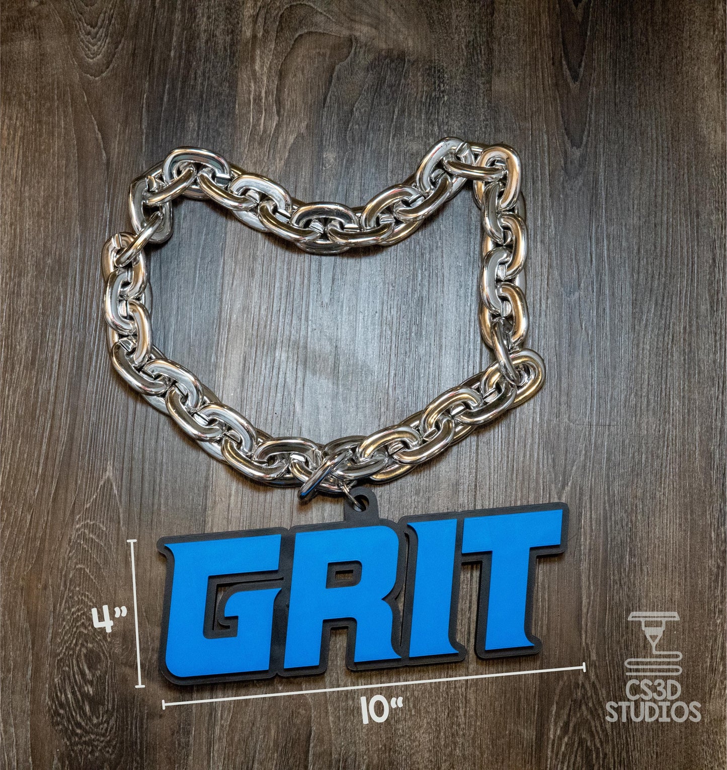 Detroit Lions GRIT Fan Chain: Oversized Team Spirit Necklace