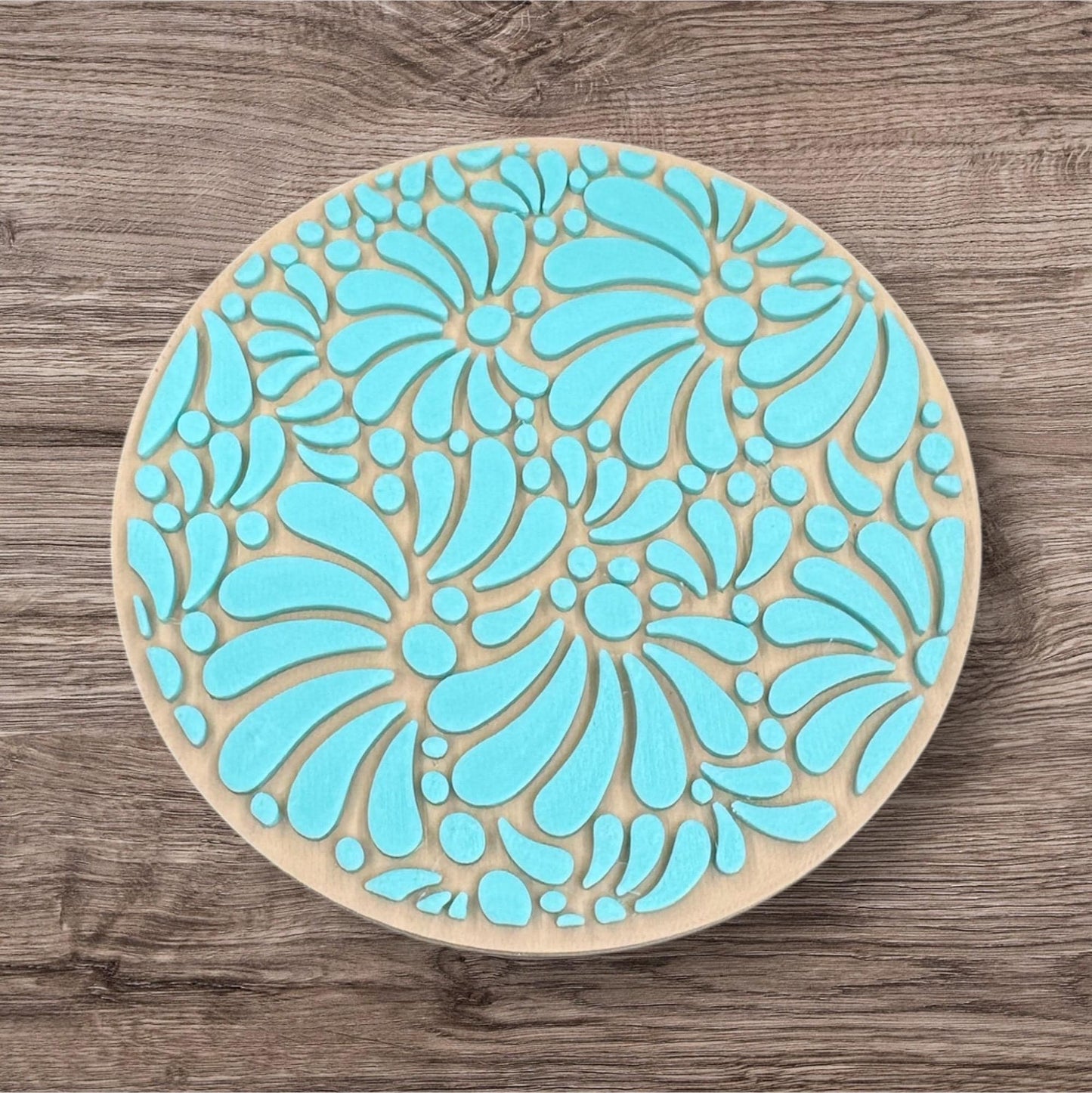 Talavera Coasters with Holder: Mexican-Inspired 3D Printed Home Decor