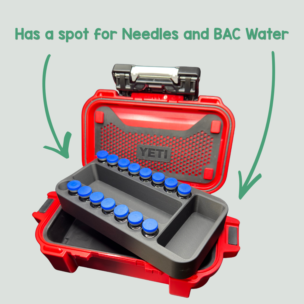 Yeti Loadout 1 Peptides Tray Holds 16 3ML Vials - INSERT ONLY